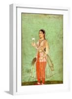 A Lady with Flower and Fly Whisk, C.1630-null-Framed Giclee Print