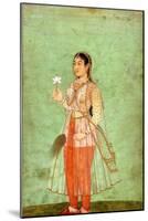 A Lady with Flower and Fly Whisk, C.1630-null-Mounted Giclee Print