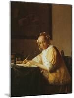 A Lady Writing, about 1665-Johannes Vermeer-Mounted Giclee Print