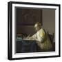 A Lady Writing, C. 1665-Johannes Vermeer-Framed Giclee Print