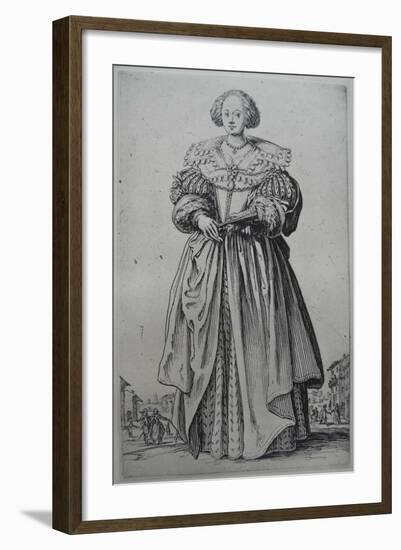 A Lady-Jacques Callot-Framed Giclee Print