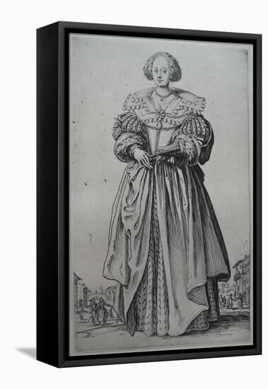 A Lady-Jacques Callot-Framed Stretched Canvas