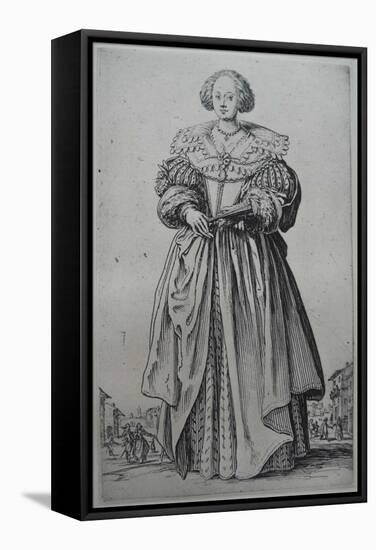 A Lady-Jacques Callot-Framed Stretched Canvas
