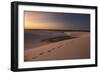 A Lagoon at Sunset in the Sand Dunes in Brazil's Lencois Maranhenses National Park-Alex Saberi-Framed Photographic Print