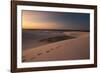 A Lagoon at Sunset in the Sand Dunes in Brazil's Lencois Maranhenses National Park-Alex Saberi-Framed Photographic Print