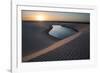 A Lagoon at Sunset in the Sand Dunes in Brazil's Lencois Maranhenses National Park-Alex Saberi-Framed Photographic Print