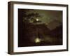 A Lake by Moonlight, c.1780-82-Joseph Wright Of Derby-Framed Giclee Print