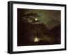 A Lake by Moonlight, c.1780-82-Joseph Wright Of Derby-Framed Giclee Print