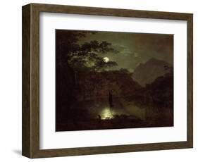 A Lake by Moonlight, c.1780-82-Joseph Wright Of Derby-Framed Premium Giclee Print