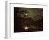 A Lake by Moonlight, c.1780-82-Joseph Wright Of Derby-Framed Premium Giclee Print