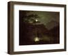 A Lake by Moonlight, c.1780-82-Joseph Wright Of Derby-Framed Giclee Print