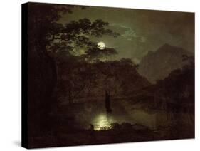 A Lake by Moonlight, c.1780-82-Joseph Wright Of Derby-Stretched Canvas