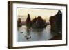 A Lake in the Bois De Boulogne, Paris, C1900-null-Framed Giclee Print