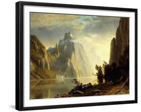 A Lake in the Sierra Nevada, 1867-Albert Bierstadt-Framed Giclee Print