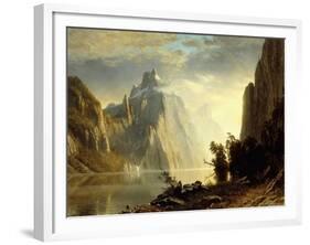 A Lake in the Sierra Nevada, 1867-Albert Bierstadt-Framed Giclee Print