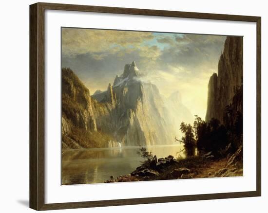 A Lake in the Sierra Nevada, 1867-Albert Bierstadt-Framed Giclee Print