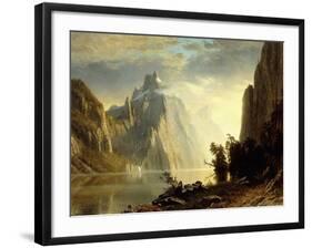 A Lake in the Sierra Nevada, 1867-Albert Bierstadt-Framed Giclee Print