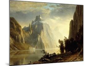 A Lake in the Sierra Nevada, 1867-Albert Bierstadt-Mounted Giclee Print