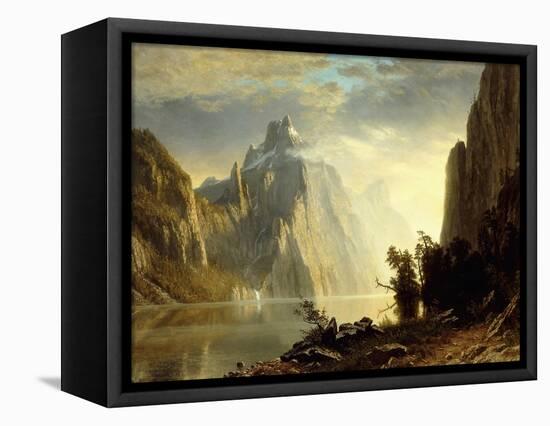 A Lake in the Sierra Nevada, 1867-Albert Bierstadt-Framed Stretched Canvas