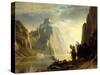 A Lake in the Sierra Nevada, 1867-Albert Bierstadt-Stretched Canvas