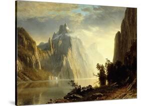 A Lake in the Sierra Nevada, 1867-Albert Bierstadt-Stretched Canvas