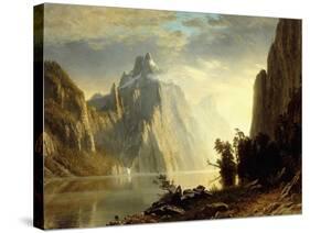 A Lake in the Sierra Nevada, 1867-Albert Bierstadt-Stretched Canvas