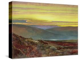 A Lake Landscape at Sunset-Grimshaw-Stretched Canvas