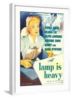 A Lamp Is Heavy-null-Framed Art Print