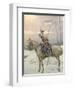 A Lancer of Napoleon's Polish Guards on Winter Patrol-Jan Van Chelminski-Framed Giclee Print