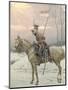 A Lancer of Napoleon's Polish Guards on Winter Patrol-Jan Van Chelminski-Mounted Giclee Print