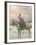 A Lancer of Napoleon's Polish Guards on Winter Patrol-Jan Van Chelminski-Framed Giclee Print