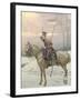 A Lancer of Napoleon's Polish Guards on Winter Patrol-Jan Van Chelminski-Framed Giclee Print