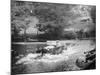 A Lancia Lambda Being Driven Through Water, C1925-null-Mounted Photographic Print