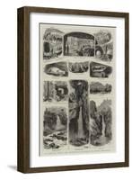A Land of Caves and Waterfalls, Sketches in North Yorkshire-null-Framed Giclee Print