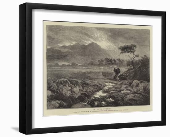 A Land-Storm-Ernest Albert Waterlow-Framed Giclee Print