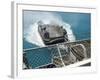 A Landing Craft Air Cushion Approaches the Well Deck of USS Bonhomme Richard-null-Framed Photographic Print