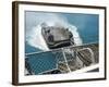 A Landing Craft Air Cushion Approaches the Well Deck of USS Bonhomme Richard-null-Framed Photographic Print