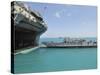 A Landing Craft Utility Approaches the Well Deck of USS Essex-Stocktrek Images-Stretched Canvas