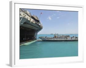 A Landing Craft Utility Approaches the Well Deck of USS Essex-Stocktrek Images-Framed Photographic Print