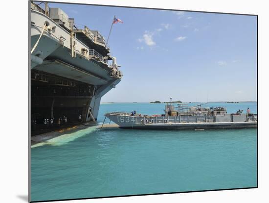 A Landing Craft Utility Approaches the Well Deck of USS Essex-Stocktrek Images-Mounted Photographic Print