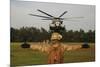 A Landing Support Specialist Guides a Ch-53E Super Stallion-null-Mounted Photographic Print