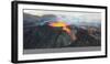 A Landscape of Lightening Erupting from Mauna Loa Volcano in Hawaii with Smoke and a Hazy Sky-Wirestock Creators-Framed Photographic Print