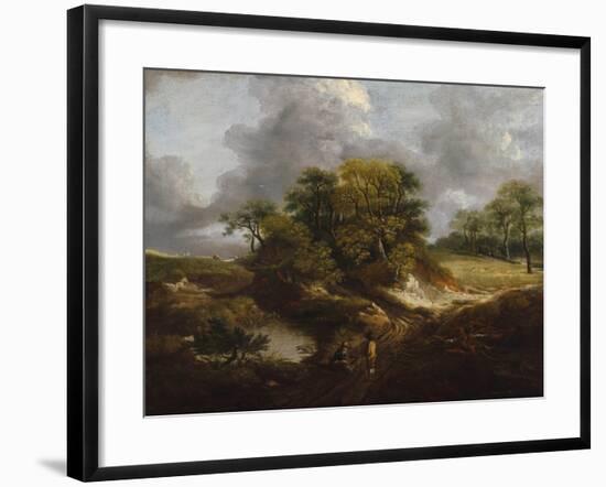 A Landscape, Traditionally Identified as a View Outside Sudbury-Thomas Gainsborough-Framed Giclee Print