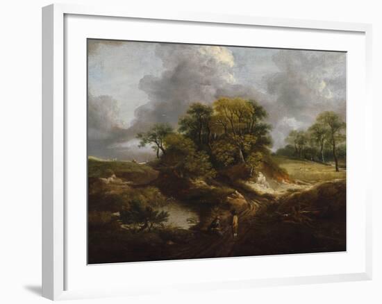 A Landscape, Traditionally Identified as a View Outside Sudbury-Thomas Gainsborough-Framed Giclee Print