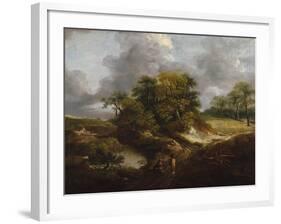 A Landscape, Traditionally Identified as a View Outside Sudbury-Thomas Gainsborough-Framed Giclee Print