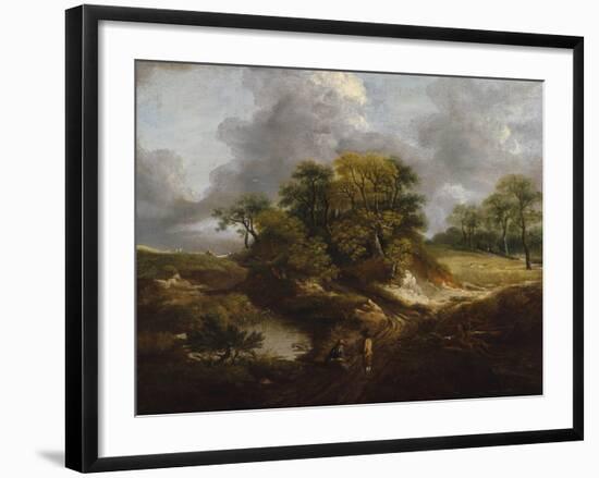 A Landscape, Traditionally Identified as a View Outside Sudbury-Thomas Gainsborough-Framed Giclee Print