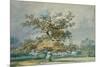A Landscape with an Old Oak Tree-JMW Turner-Mounted Giclee Print