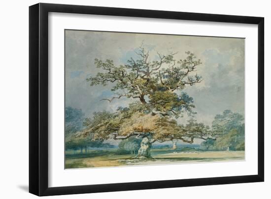 A Landscape with an Old Oak Tree-JMW Turner-Framed Giclee Print