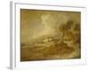 A Landscape with Horsemen-Thomas Gainsborough-Framed Giclee Print