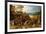 A Landscape with Marauders attacking a Wagon Train and Pillaging a Village-Sebastian Vrancx-Framed Giclee Print